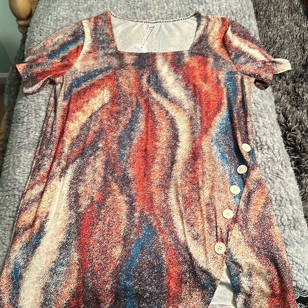 Multi-Colored Short Sleeve Shirt
